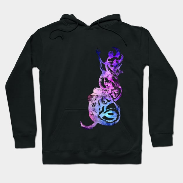 Poseidon art Hoodie by Hedgeh0g